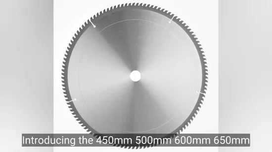Heavy-Duty 450mm to 650mm Circular Sawmill Cutter Blade